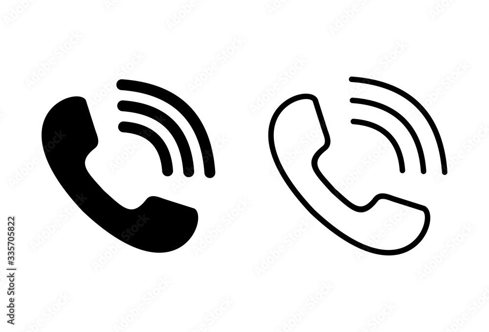 Call icons set on white background. Phone icon vector. mobile phone. telephone icon Call icons set on white background. Phone icon vector. mobile phone. telephone icon