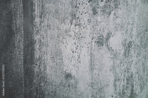 Blank grunge of old concrete wall white and grey color tone texture.