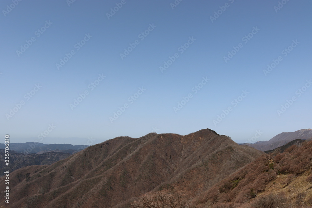 竜ヶ岳を登山した時の景色