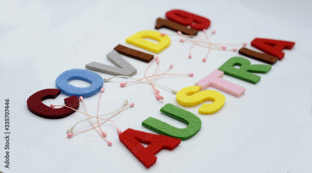 Obraz premium CONCEPT COVID-19 PENDAMIC AUSTRIA