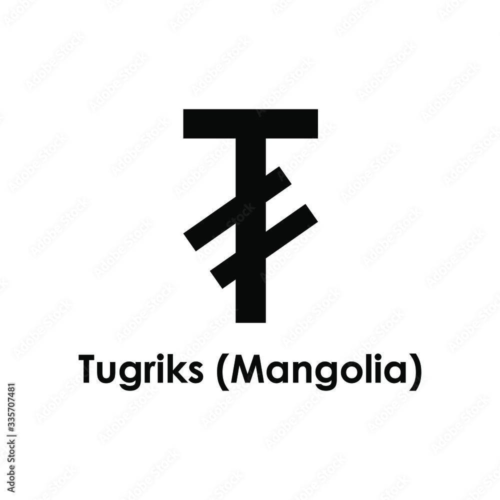 Tugriks currency symbol