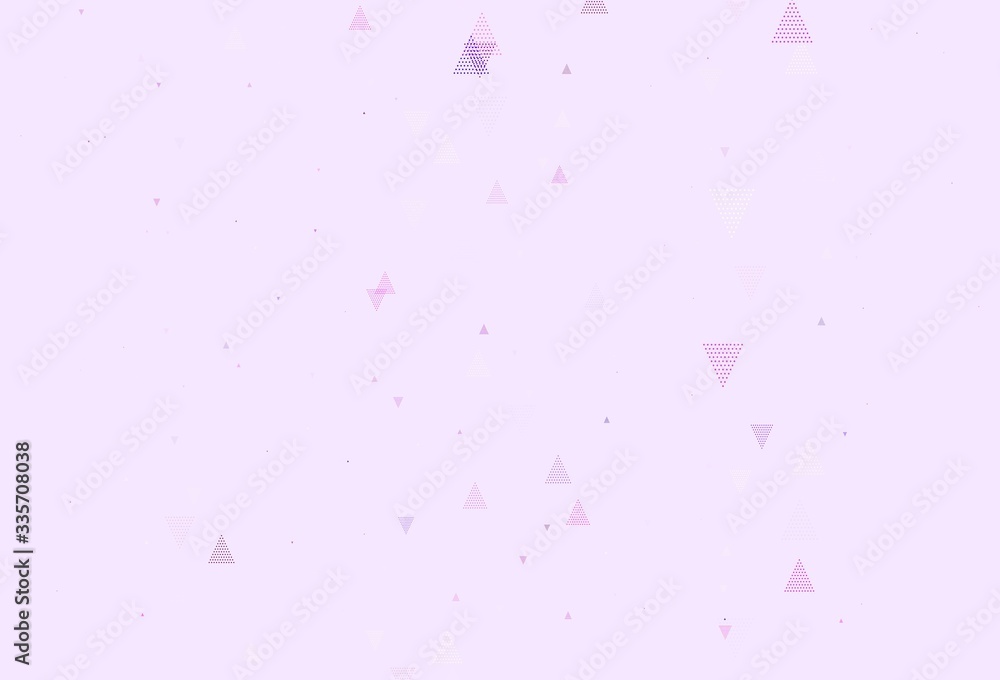Light Purple vector texture with triangular style.