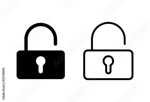 Lock icons set on white background. Encryption icon. Security symbol. Secure. Private