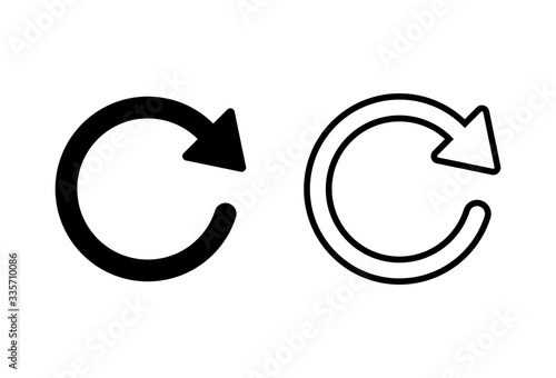 Refresh icons set. Reload icon vector. Update icon. convert icon
