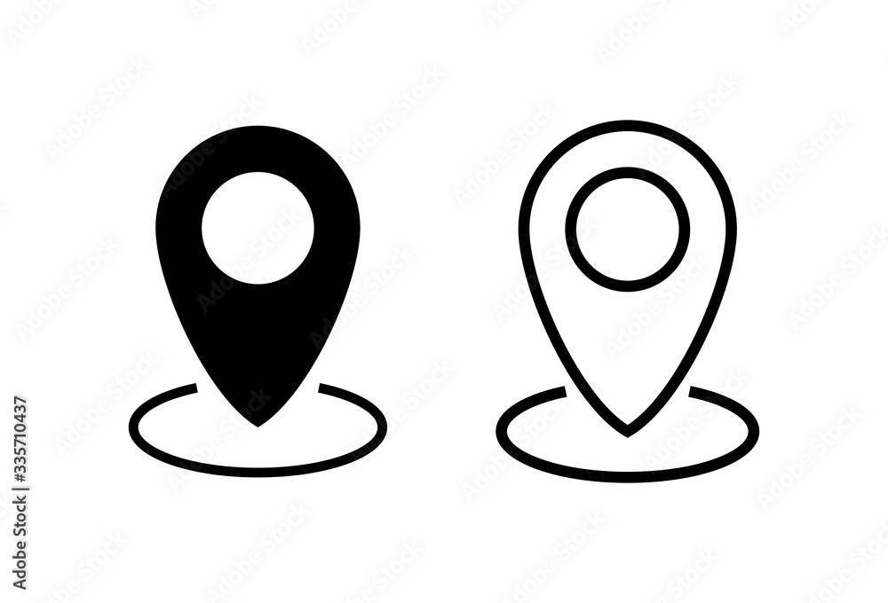 Pin icons set. Location icon. Map pointer icon. Point. Locator. Address Pin icons set. Location icon. Map pointer icon. Point. Locator. Address