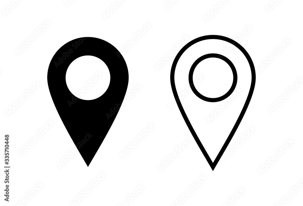 Pin icons set. Location icon. Map pointer icon. Point. Locator. Address Pin icons set. Location icon. Map pointer icon. Point. Locator. Address