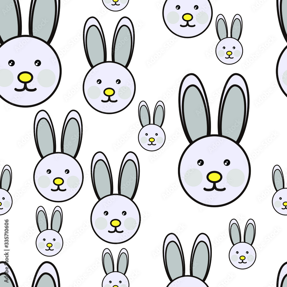 Easter Bunny Seamless Vector Pattern Easter Bunny Seamless Vector Pattern