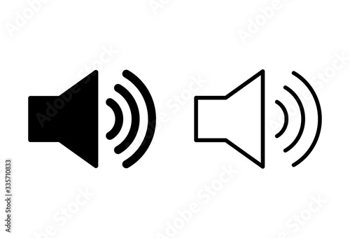 Speaker icons set. Volume icon. Loudspeaker icon vector. Audio. Sound photo