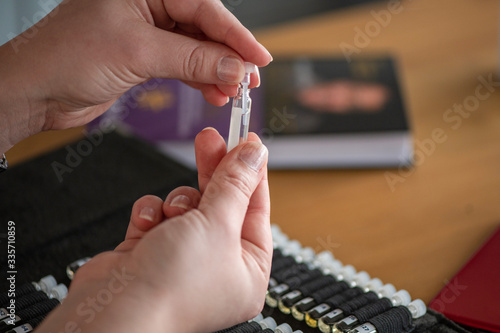 Samplers of perfumes of different aromas
