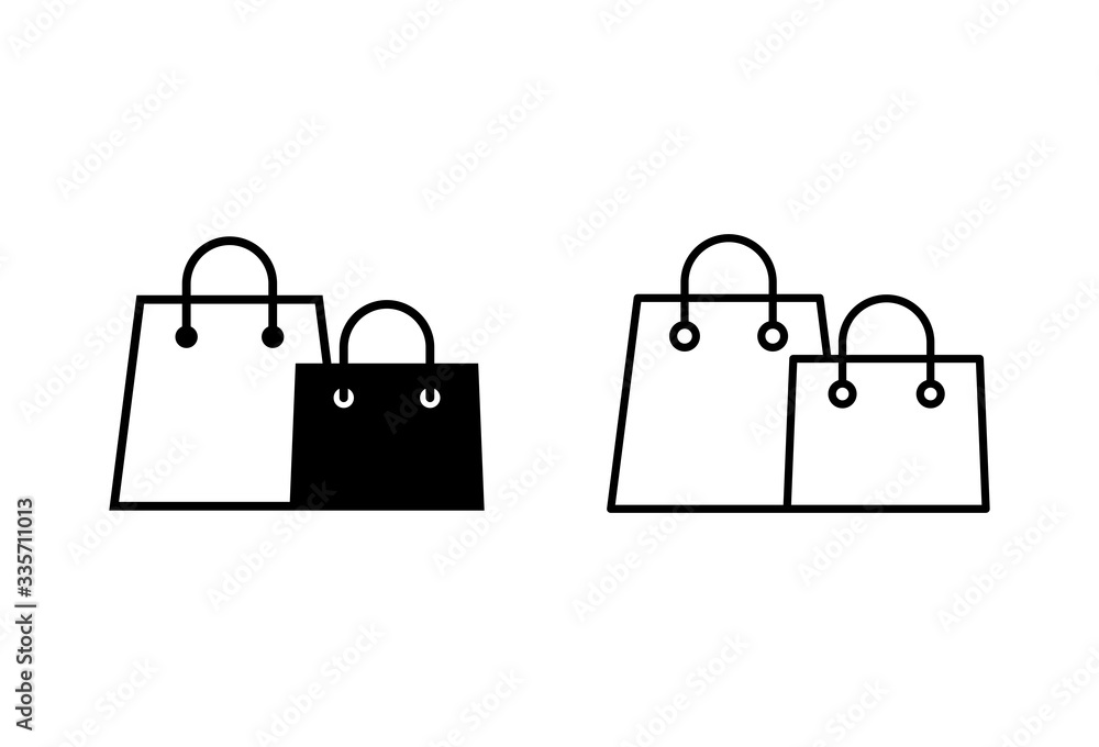 Shopping bag icons set. Shopping bag vector icon Shopping bag icons set. Shopping bag vector icon