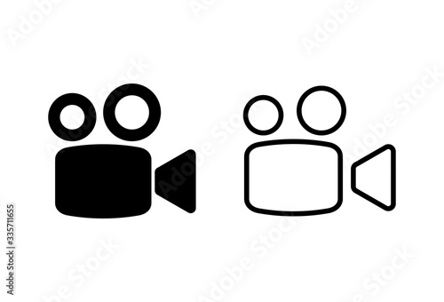 Video camera icons set. Video camera vector icon. Camera Icons. Movie Sign. Cinema