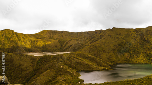 mountain landscape with clouds