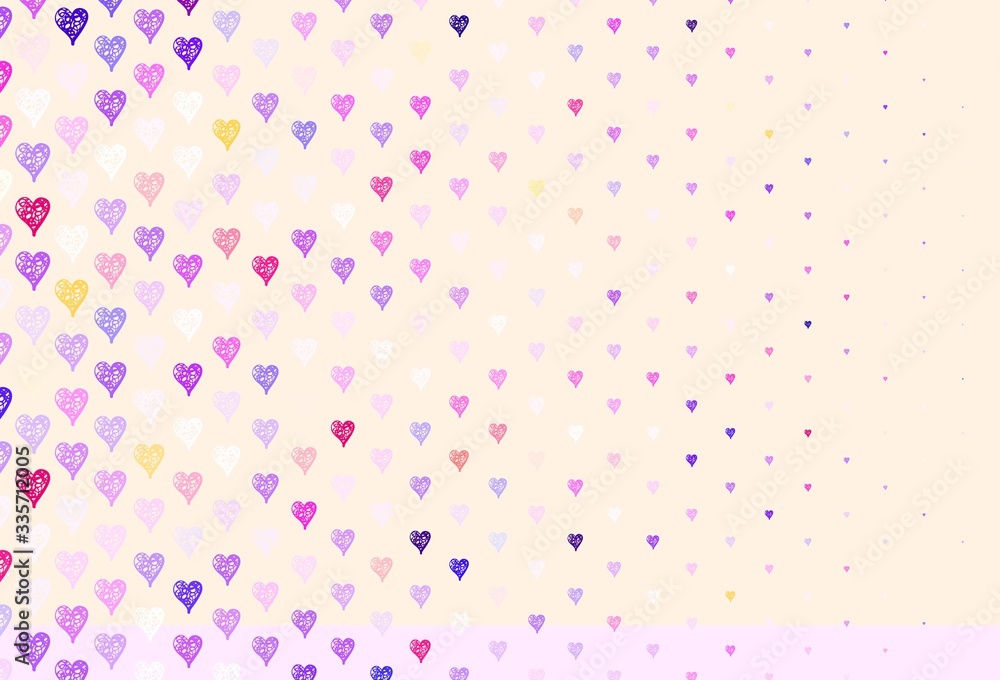 Light Blue, Red vector backdrop with sweet hearts. Light Blue, Red vector backdrop with sweet hearts.