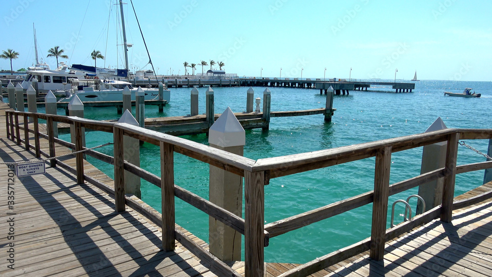 Naklejka premium The pier at Key West on a sunny day