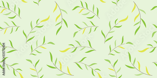 Seamless floral pattern background, Vector flower ornament, Hand drawn decorative element, Seamless backgrounds and wallpapers for fabric, packaging, Decorative print, Textile, repeating pattern © Anlomaja