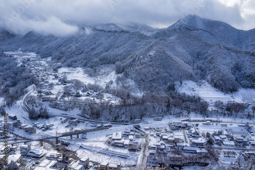 winter landscape in the mountains