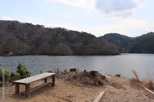 日本　三河湖　景色