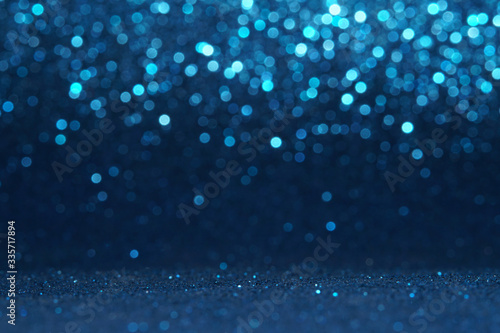 Wallpaper Mural blue bokeh glitter texture christmas abstract background Torontodigital.ca