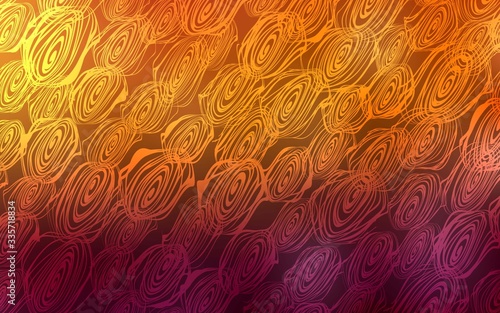 Dark Orange vector natural abstract background. Modern geometrical abstract illustration with roses. The textured pattern can be used for website.