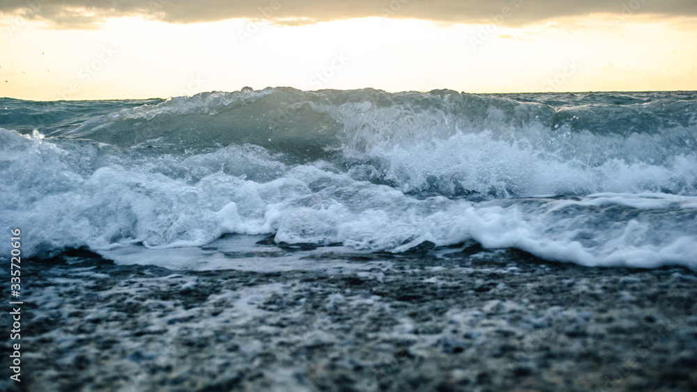 Fototapeta premium Black Sea in Abkhazia in the summer
