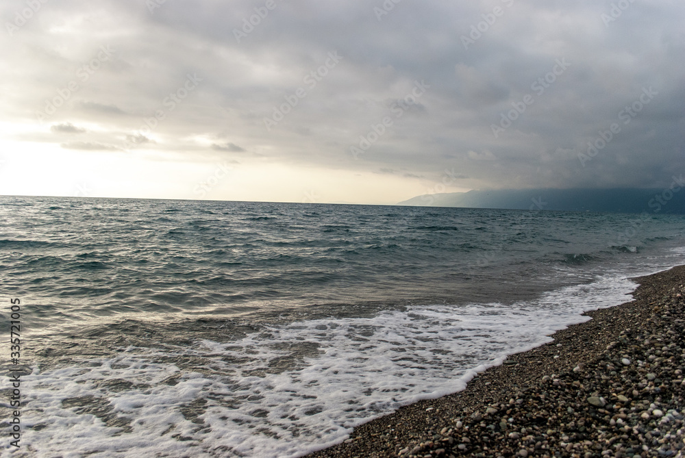 Black Sea in Abkhazia in the summer