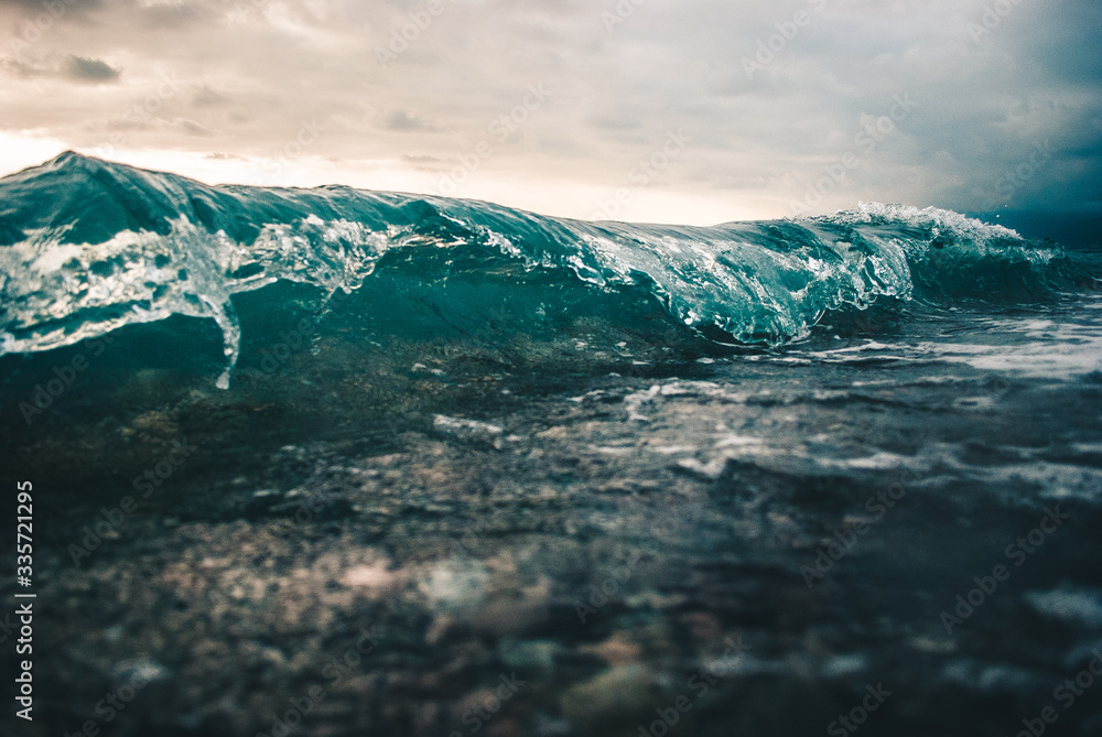 Fototapeta premium Black Sea in Abkhazia in the summer