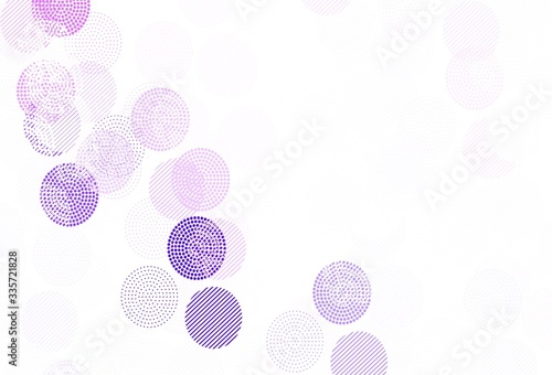 Light Purple vector texture with disks.