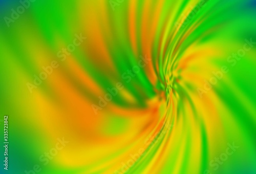 Light Green  Yellow vector glossy abstract layout.