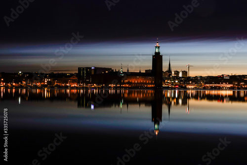 Stockholm, Sweden The Stockholm City Hall at dawn.