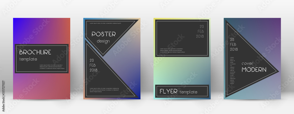 Flyer layout. Black appealing template for Brochur Flyer layout. Black appealing template for Brochur