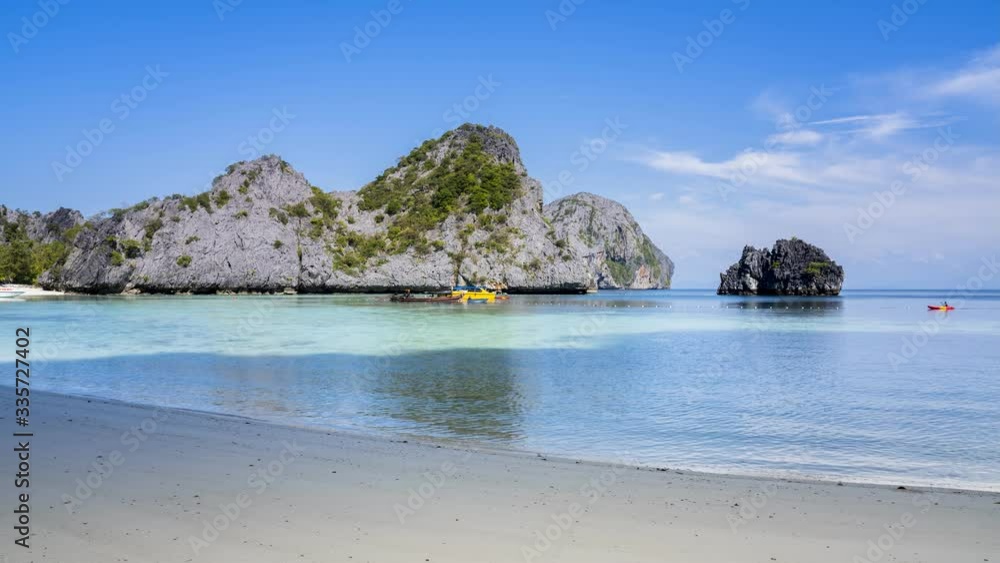 Landscape view point of sea from mountain under cloudy sky at Tropicana country location at south of thailand Landscape view point of sea from mountain under cloudy sky at Tropicana country location at south of thailand