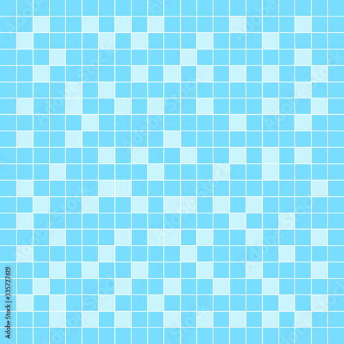 tile mosaic light blue pattern for square wall background, modern square mosaic grid pattern for decoration architecture, mosaic tile floor of swimming pool, mosaic tiled grid of toilet floor blue