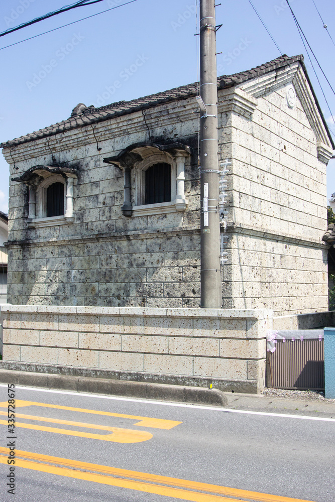 Stone warehouse of Tokujiro in Utsunomiya city