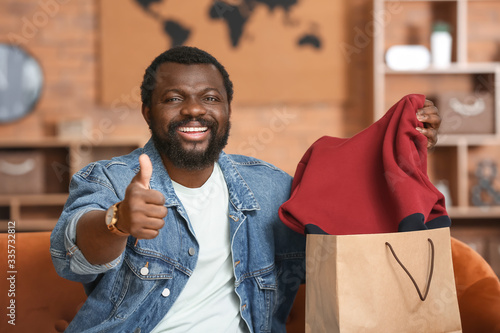 African-American man with r...