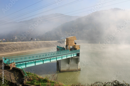 TRESNA, POLAND - OCTOBER 19, 2018: The Tresna Dam photo