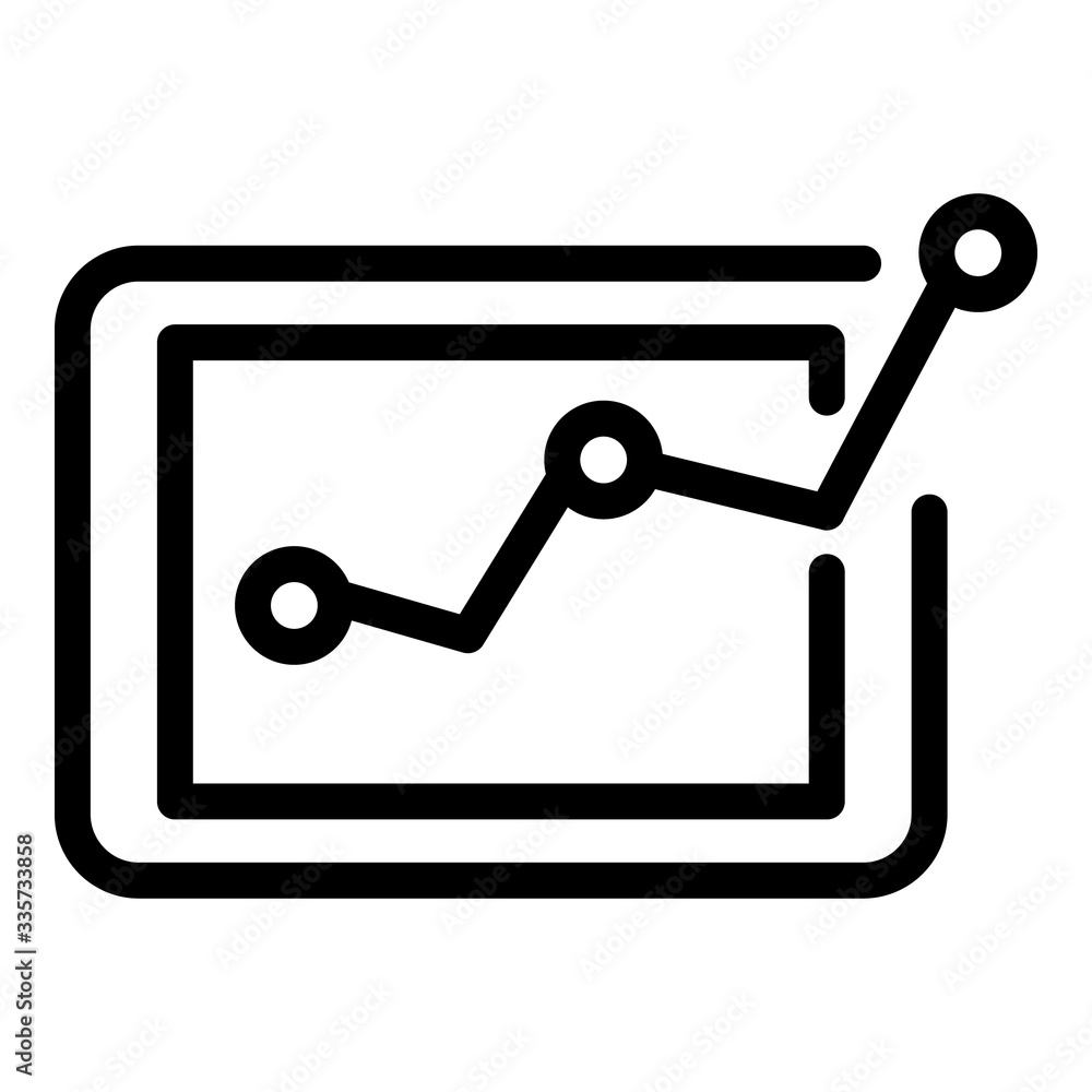 Finance graph chart icon. Outline finance graph chart vector icon for web design isolated on white background Finance graph chart icon. Outline finance graph chart vector icon for web design isolated on white background