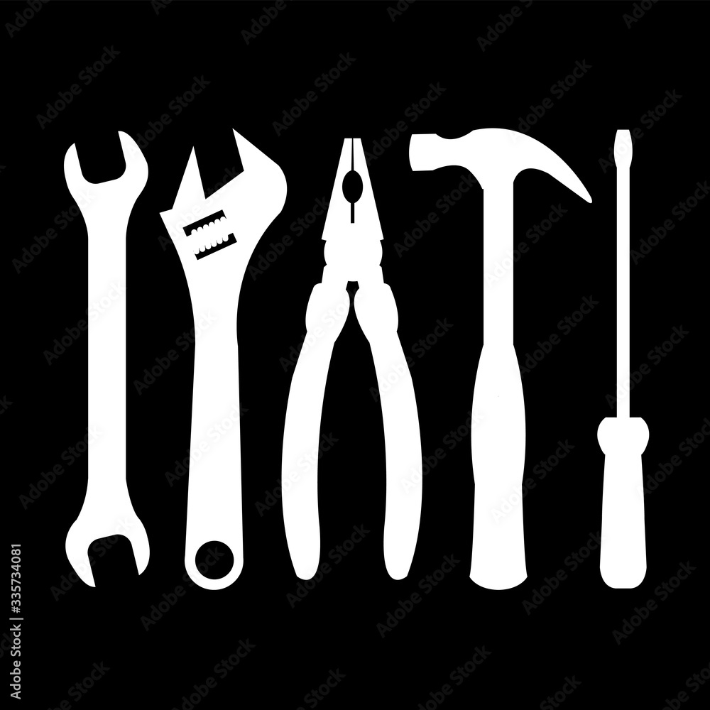 Set of hardware tools Set of hardware tools
