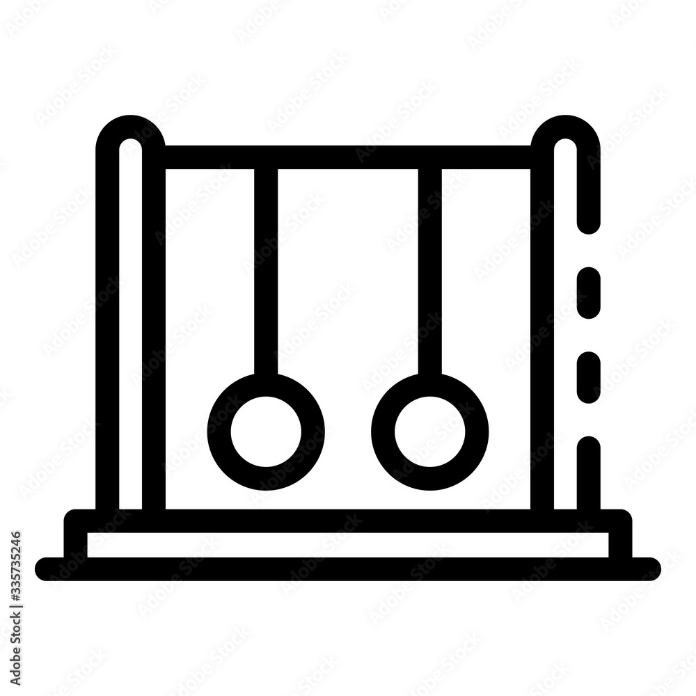 Pendulum stand icon. Outline pendulum stand vector icon for web design isolated on white background Pendulum stand icon. Outline pendulum stand vector icon for web design isolated on white background