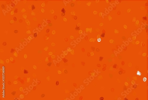 Light Orange vector backdrop with dots.