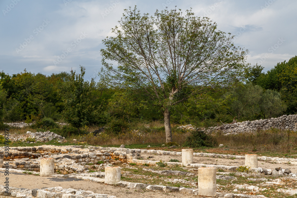 Ruins of the ancient Fulfinum town on Krk island, Croatia Ruins of the ancient Fulfinum town on Krk island, Croatia