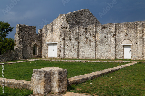 Ruins of the ancient Fulfinum town on Krk island, Croatia