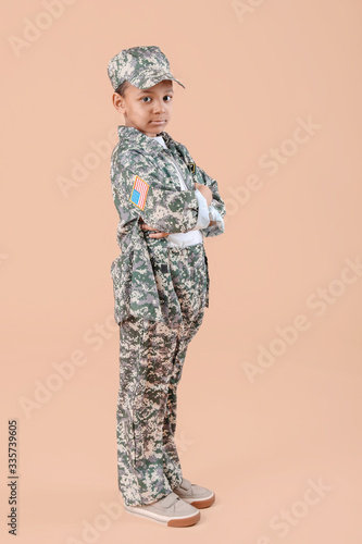 Little African-American sol...