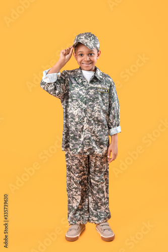 Little African-American sol...