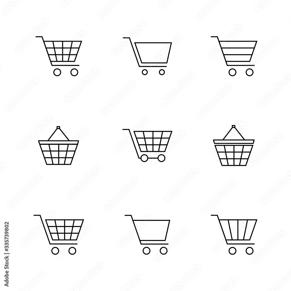 Set of finance and shopping icons, vector illustration. Set of finance and shopping icons, vector illustration.