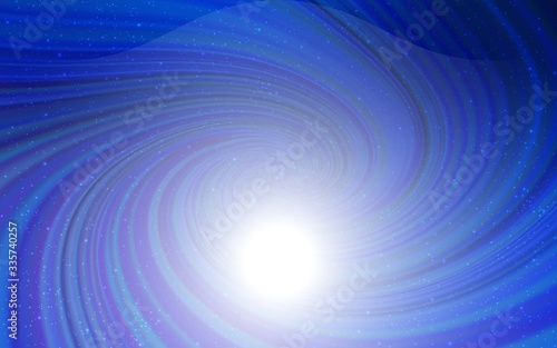 Dark BLUE vector pattern with night sky stars. Modern abstract illustration with Big Dipper stars. Template for cosmic backgrounds.