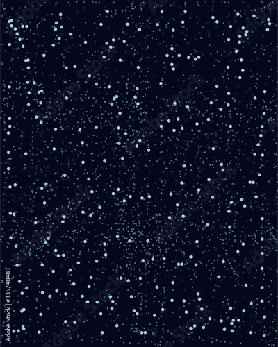 Night shining starry sky, blue space background with stars. Star wars fan poster. Vector cosmic design with stars. Open space vector template. May the 4th be with you. May the fourth be with you.