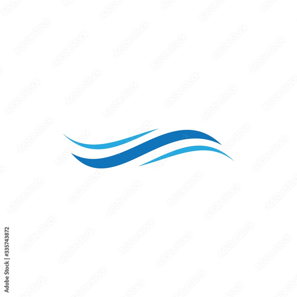 Natural Water wave Logo