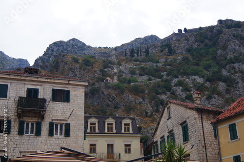 view of the village of kotor montenegro