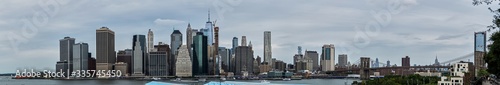 panoramic buildings of new york in the manhattan area