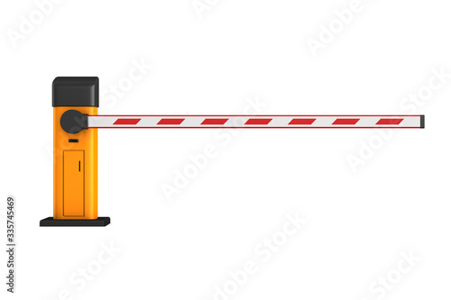 closed automatic barrier on...